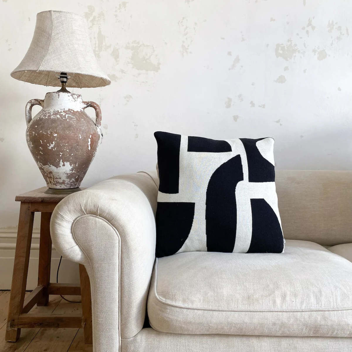 London Atelier Byproduct Bruten Mono Cushion Cover - Image 2 of 3