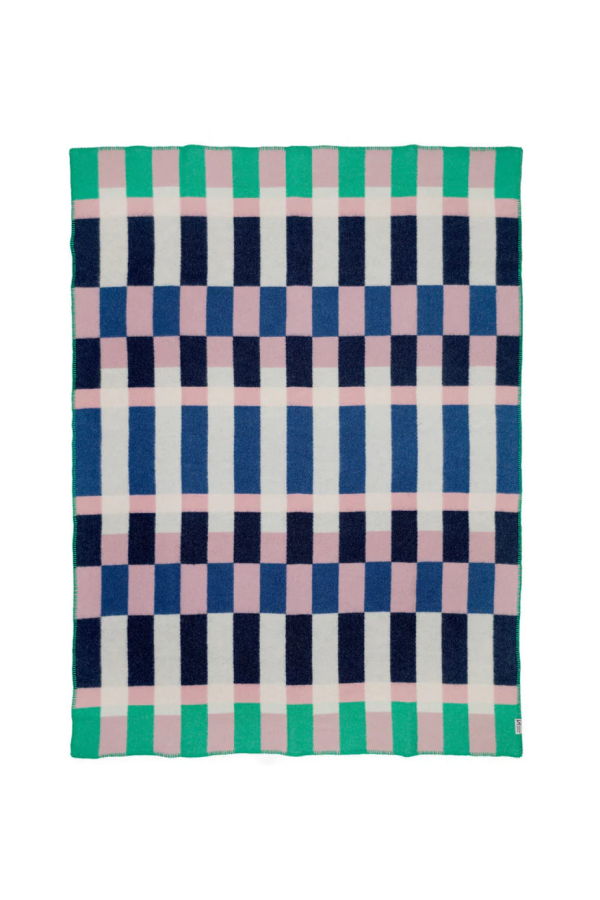 London Atelier Byproduct Studie Cobalt Wool Blanket