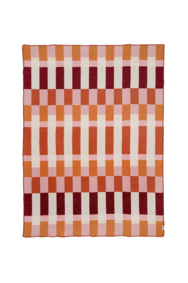 London Atelier Byproduct Studie Orange Wool Blanket
