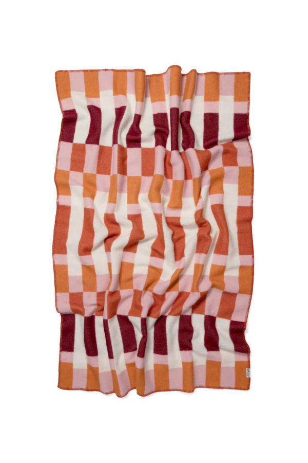 London Atelier Byproduct Studie Orange Wool Blanket