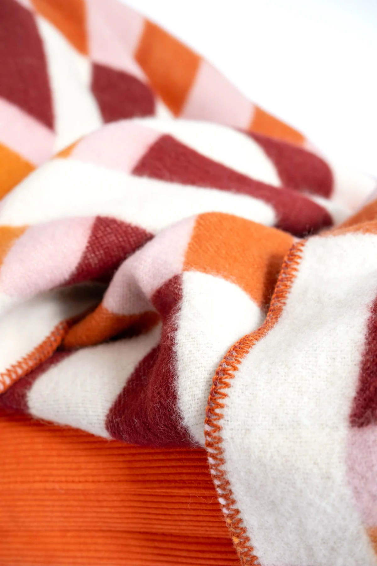 London Atelier Byproduct Studie Orange Wool Blanket - Image 3 of 8