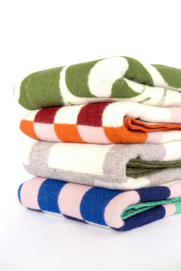 London Atelier Byproduct Studie Orange Wool Blanket