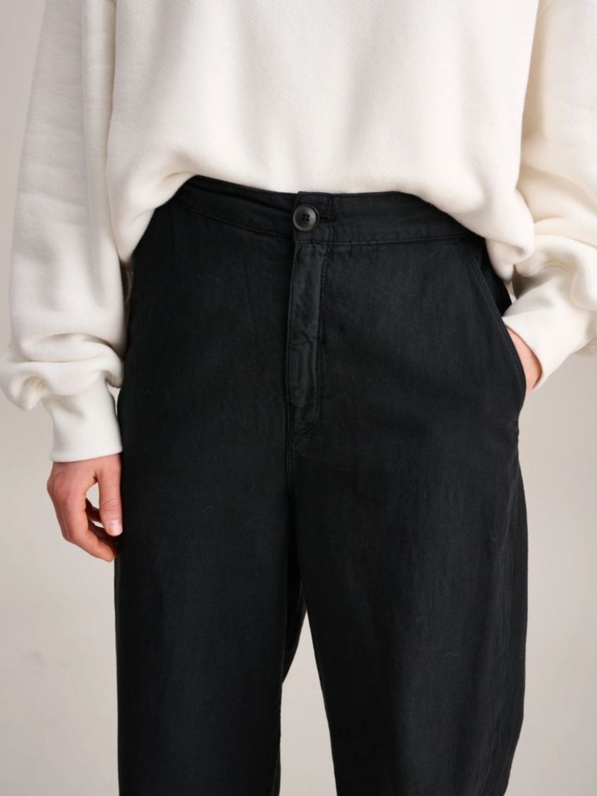 Bellerose Pasop Trousers - Off Black - Image 8 of 10