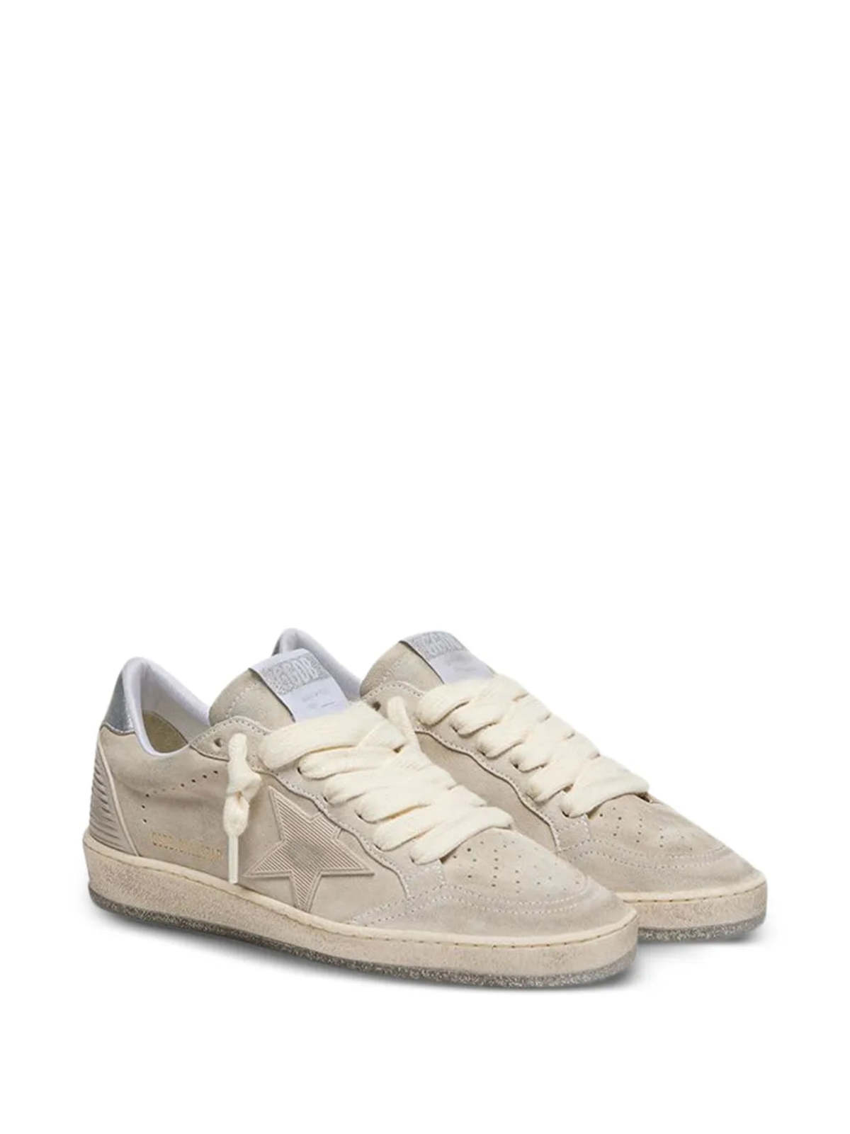 Golden Goose Ball Star Sneakers - Grey/Silver - Image 2 of 2