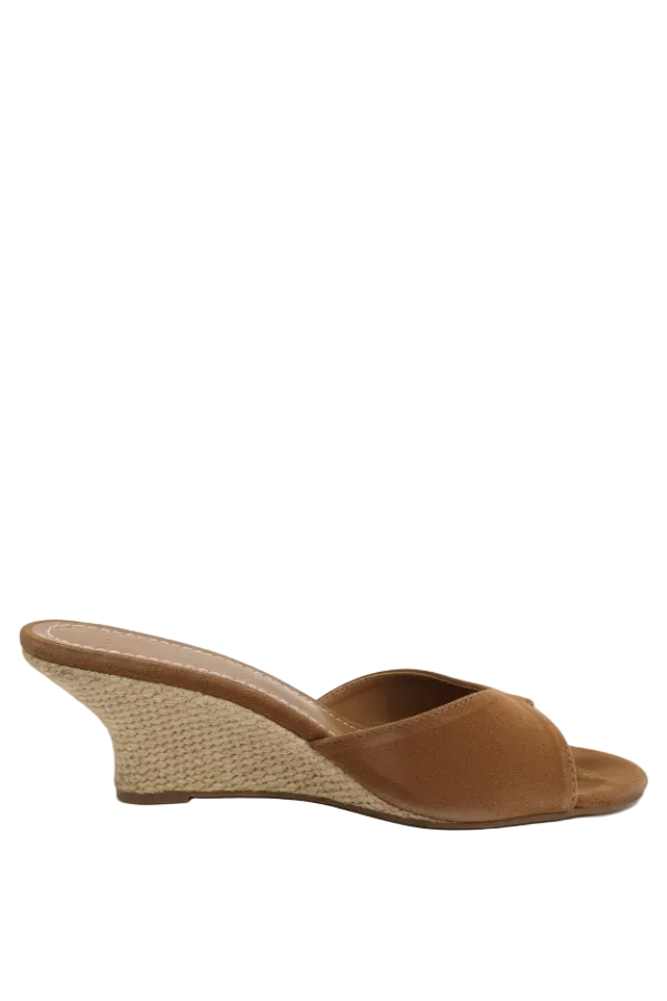 Staud Brigitte Wedge Sandals - Tabac/Natural