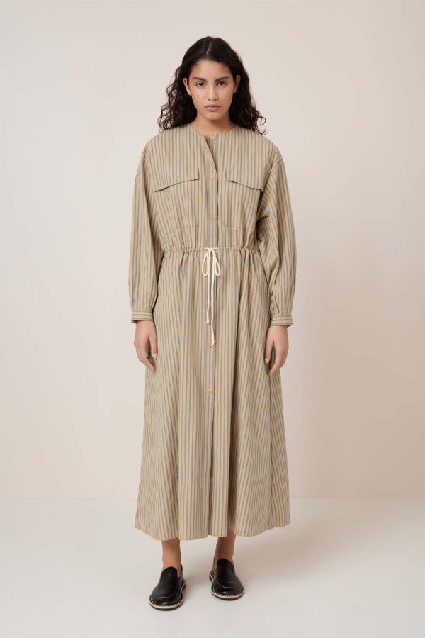 Kowtow Array Dress - Double-Pinstripe