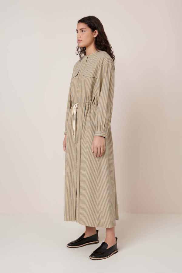 Kowtow Array Dress - Double-Pinstripe