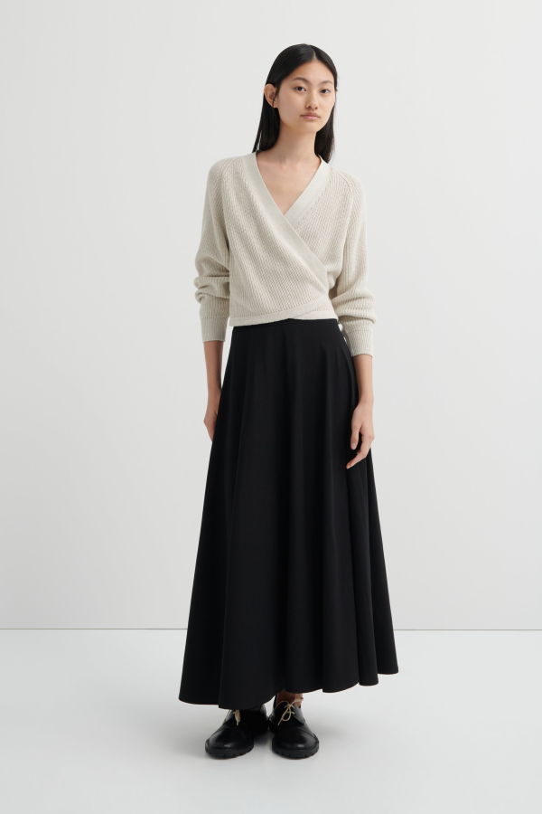 Kowtow Composure Cardigan - Oat Melange