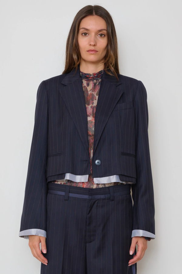 WE-AR4 The Cocktail Blazer - Navy Stripe