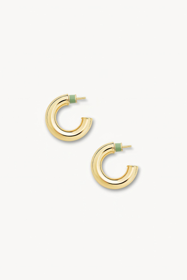 Machete .75" Perfect Hoops Earrings - Gold