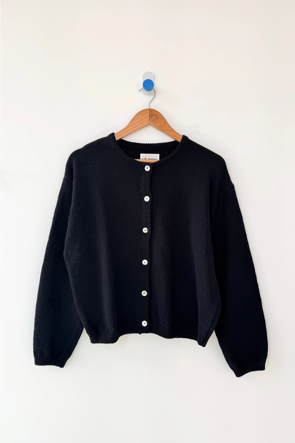 Le Bon Shoppe Leila Cotton Cardigan - Black