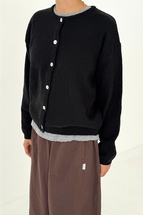 Le Bon Shoppe Leila Cotton Cardigan - Black