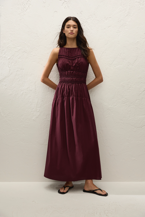 Faithfull The Brand Yael Dress - Mulberry