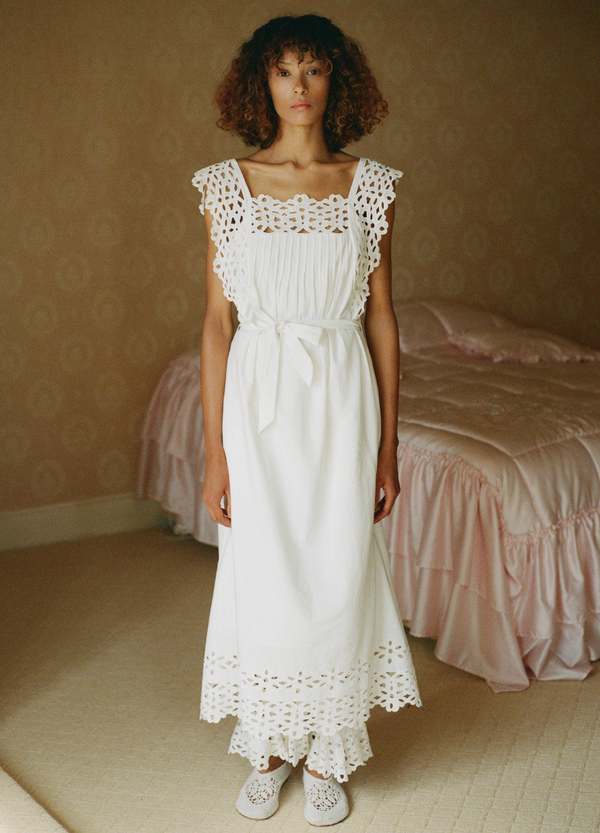 レディース Leila body dress white ANDMARY