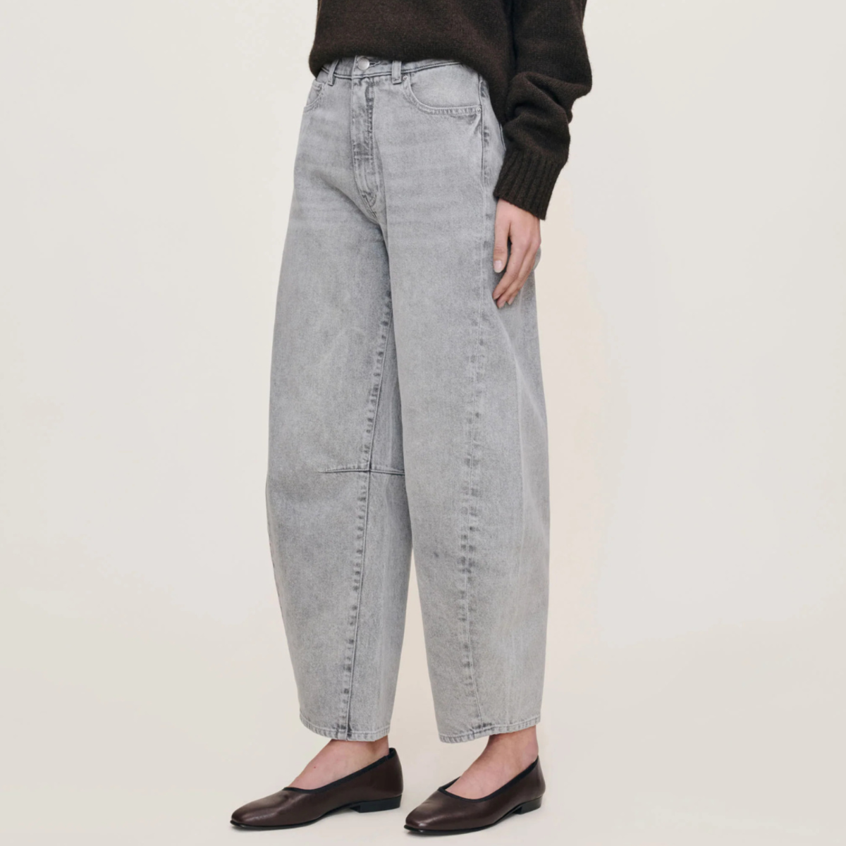 DL 1961 Miro Rigid Barrel Jeans - Storm Cloud - Image 3 of 4