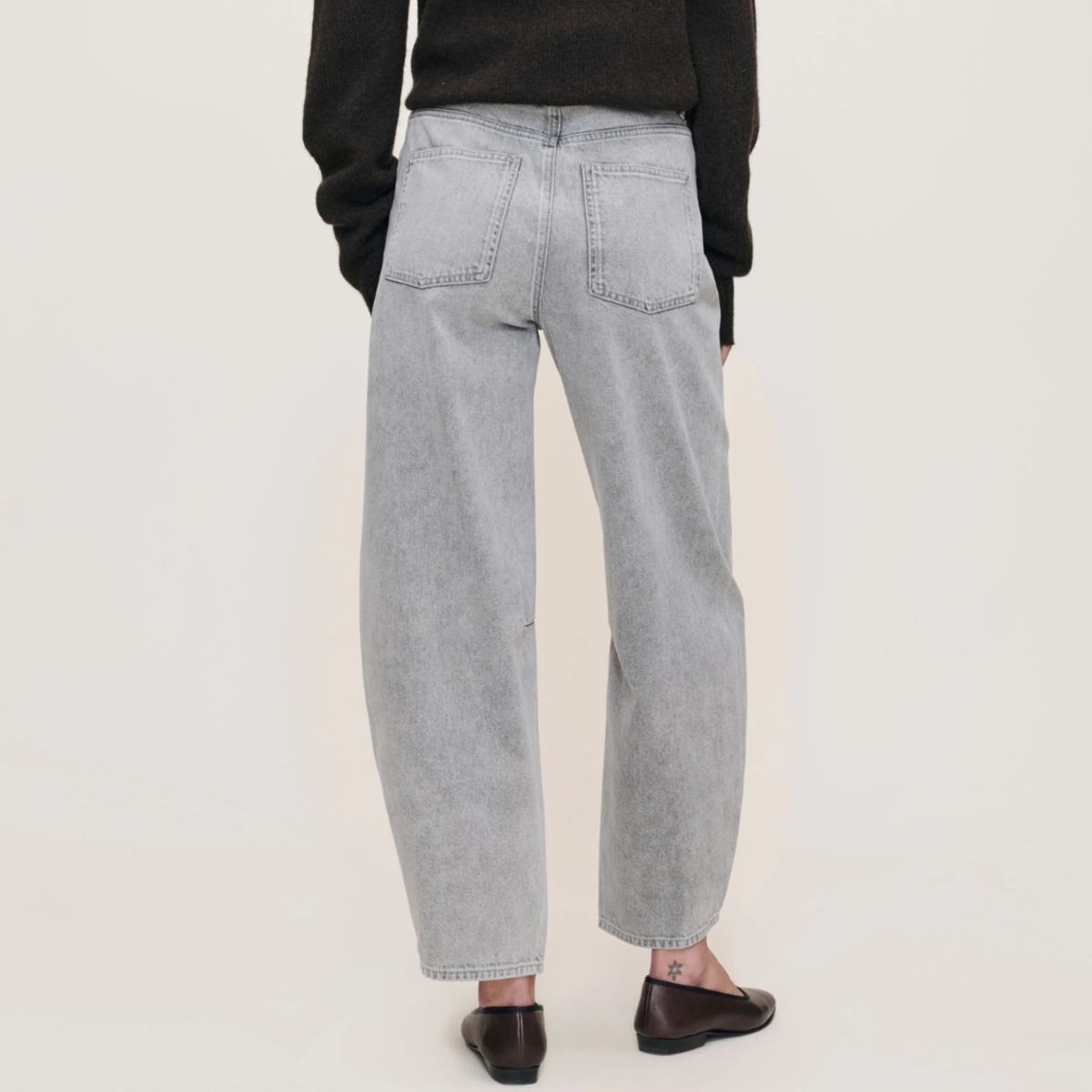 DL 1961 Miro Rigid Barrel Jeans - Storm Cloud - Image 4 of 4
