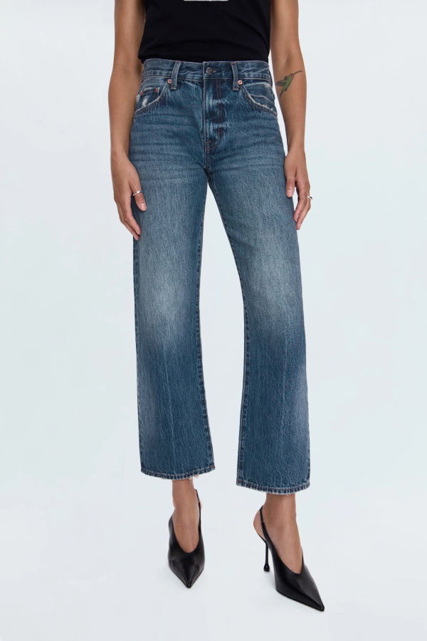 Pistola Lexi Bowed Straight Leg Jeans