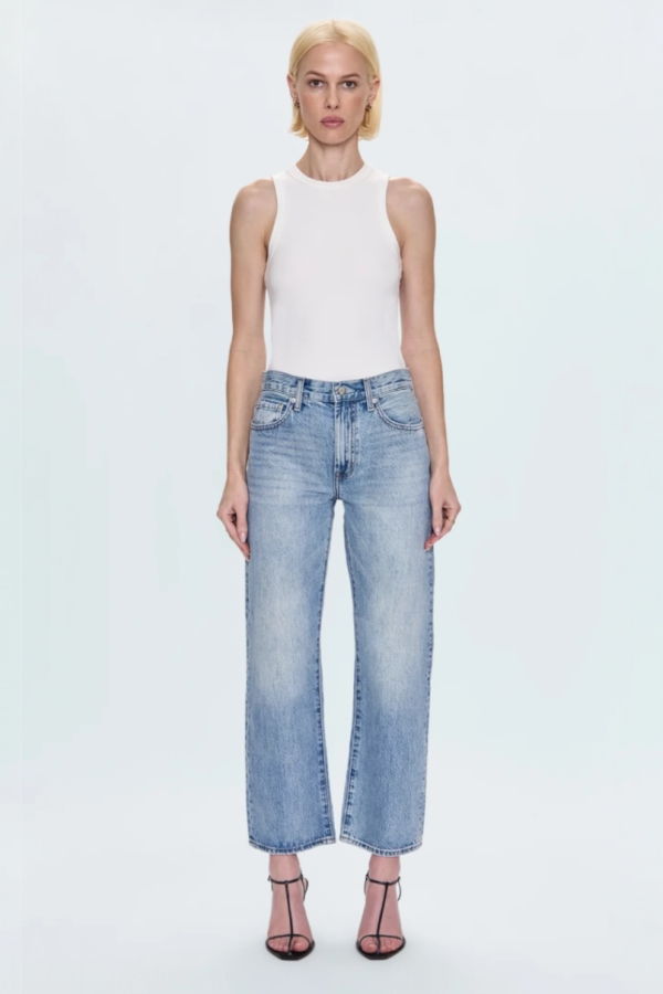 Pistola Lexi Bowed Straight Leg Jeans - Bowie