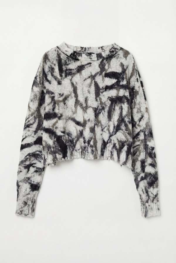 Avant Toi Camo Crop Pullover - Fango