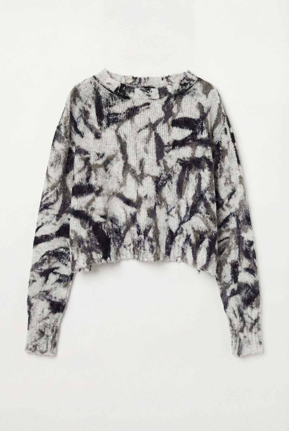 Avant Toi Camo Crop Pullover - Fango - Image 1 of 1