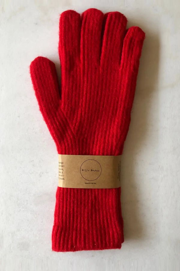 Billy Bamboo Cran Tactile Fluffy Wool Gloves