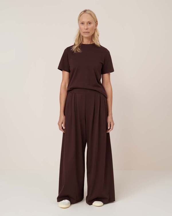 Kowtow Drape Pant - Mahogany