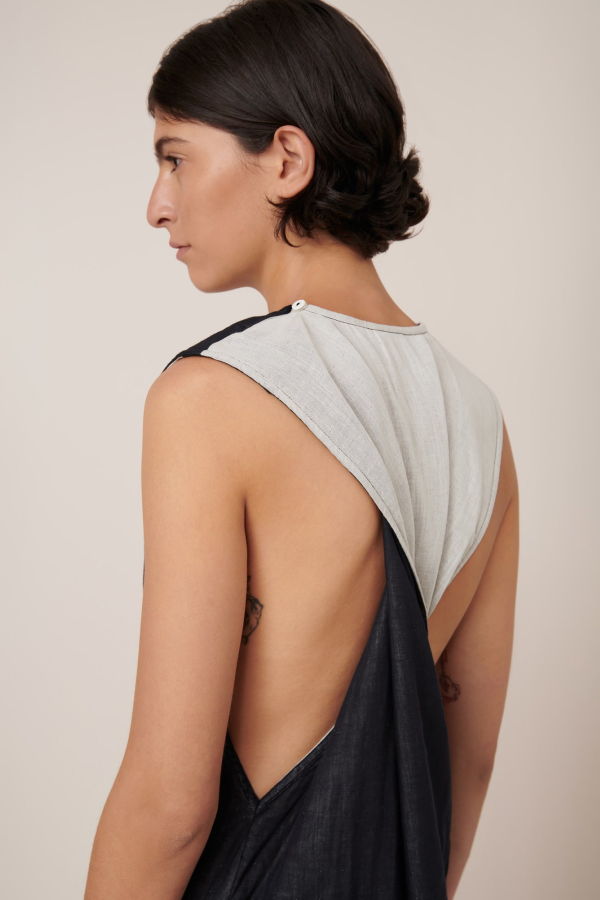 Kowtow Ensemble Dress - Black-Ecru