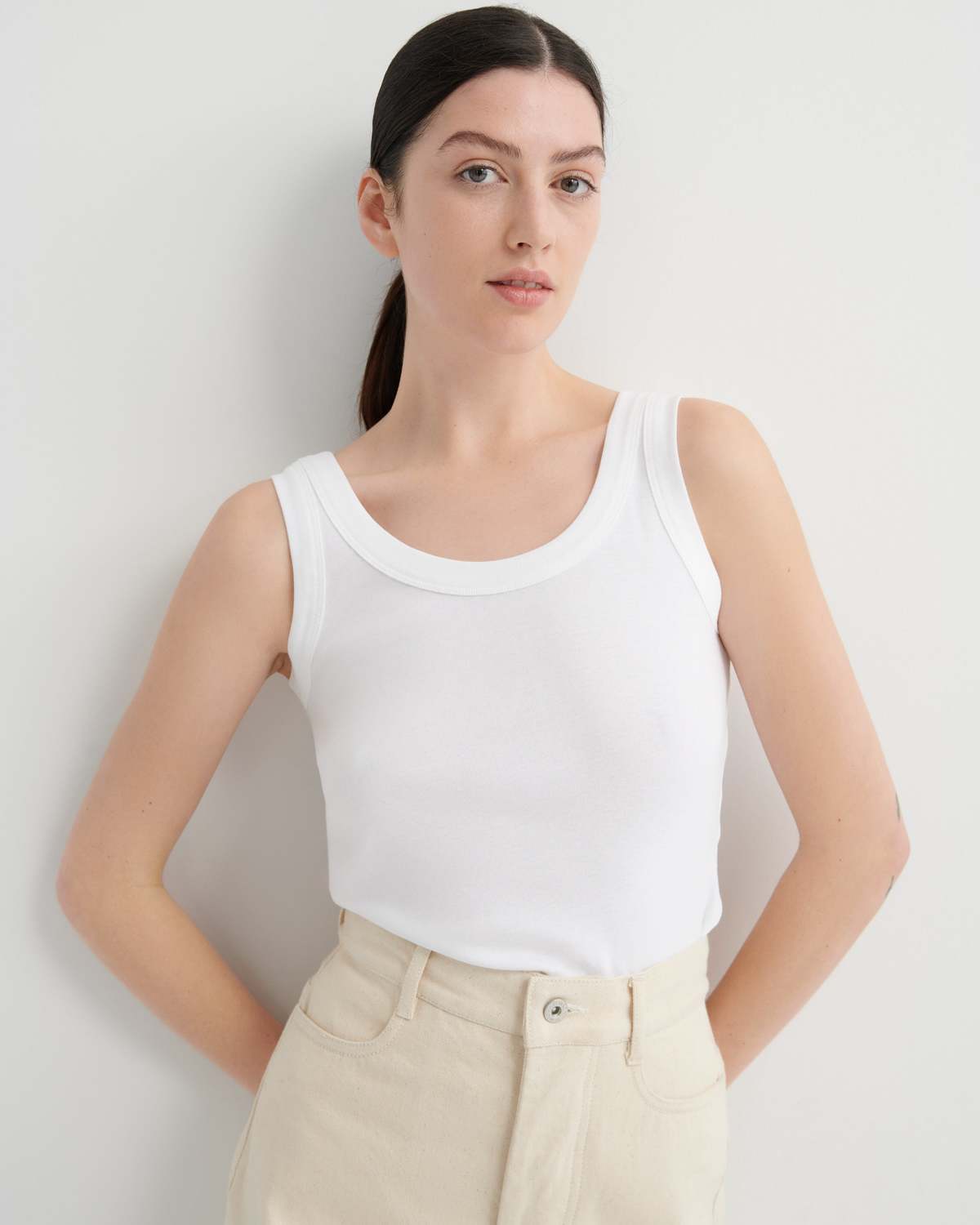 Kowtow Everyday Singlet - White - Image 1 of 5