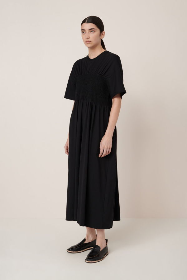 Kowtow Gathered Dress - Black