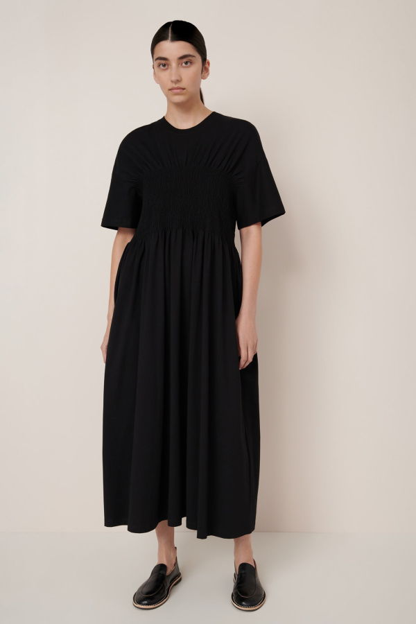 Kowtow Gathered Dress - Black