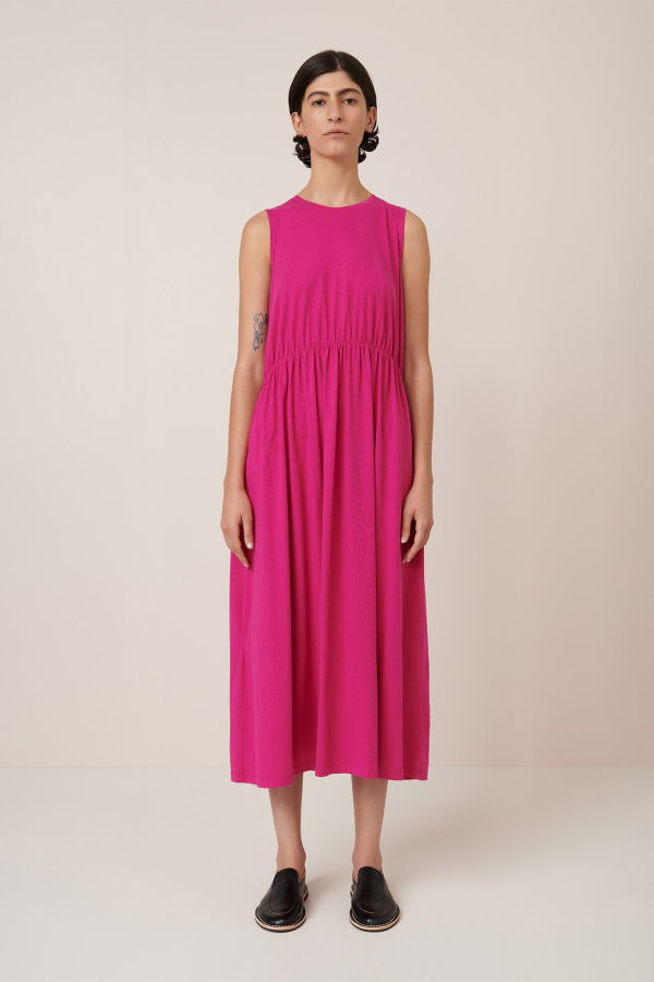 Kowtow Light Curve Dress - Magenta