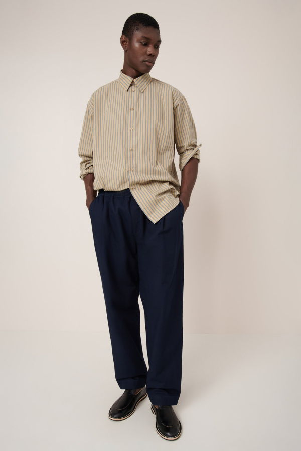 Kowtow Ralph Shirt - Double-Pinstripe