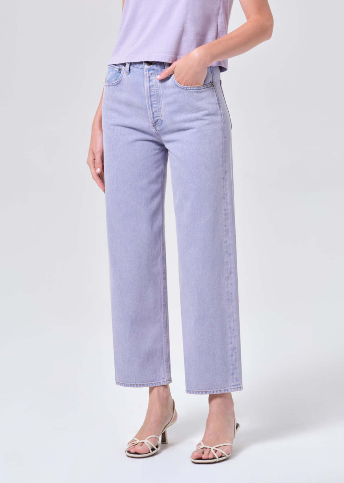 AGOLDE Ren Jeans - Medium Lavender - Image 4 of 7