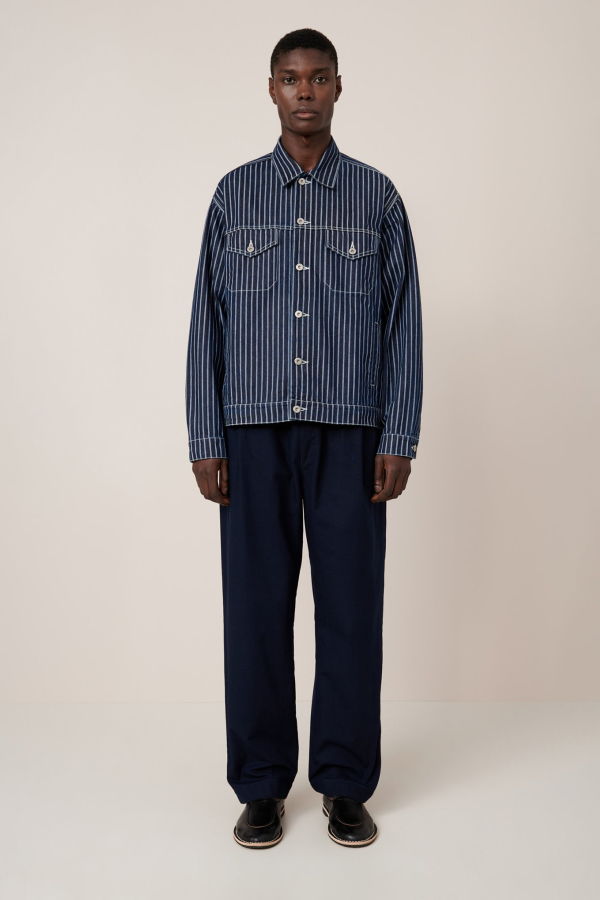 Kowtow Riley Jacket - Chalk-Stripe