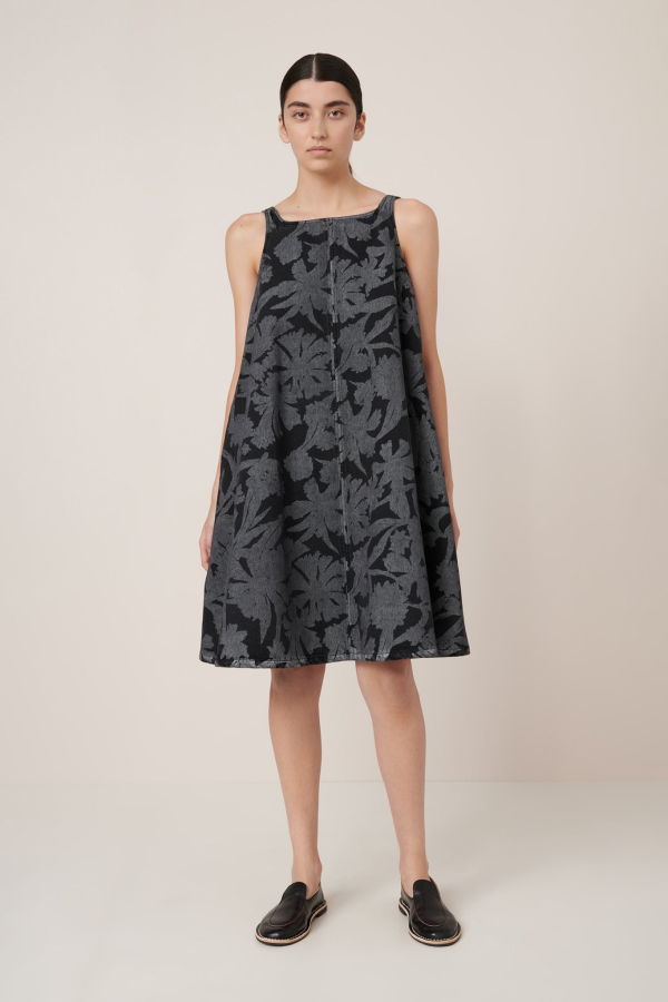 Kowtow Swing Dress - Etched Denim