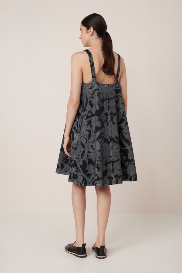 Kowtow Swing Dress - Etched Denim