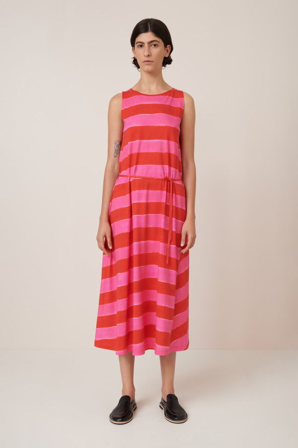 Kowtow Tank Swing Dress - Painted Stripe