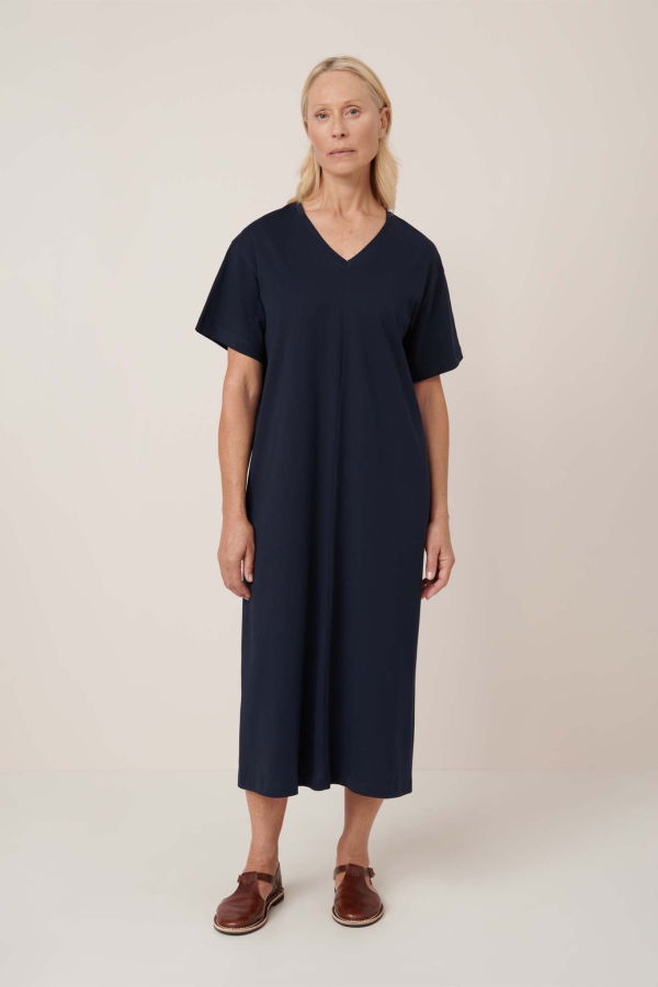 Kowtow Unity Tee Dress - Navy