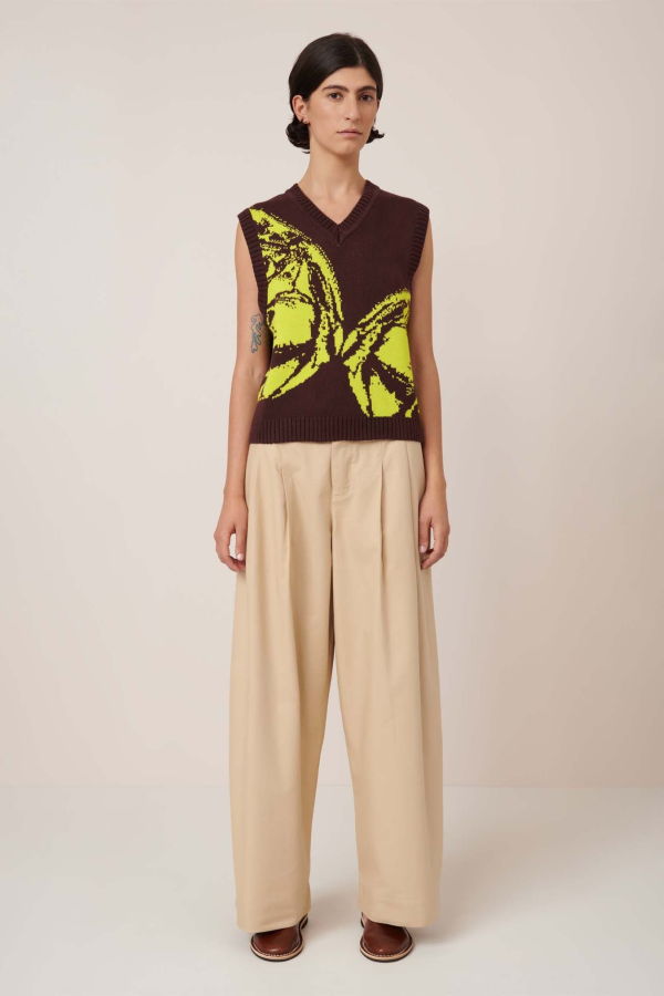 Kowtow Wingspan Vest - Mahogany