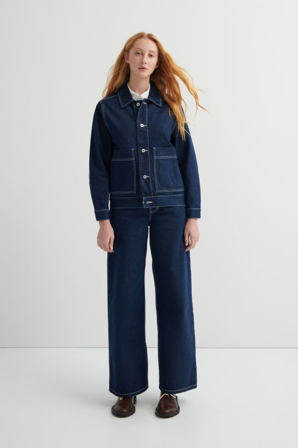 Kowtow Worker Jacket - Indigo Denim