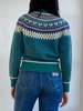 Vintage Woolrich Aqua Fair Isle Sweater - Aqua - Thumbnail 3