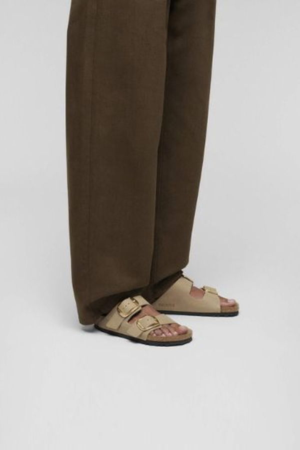 Birkenstock Arizona Big Buckle Oiled Leather Sandals - Tobacco Brown