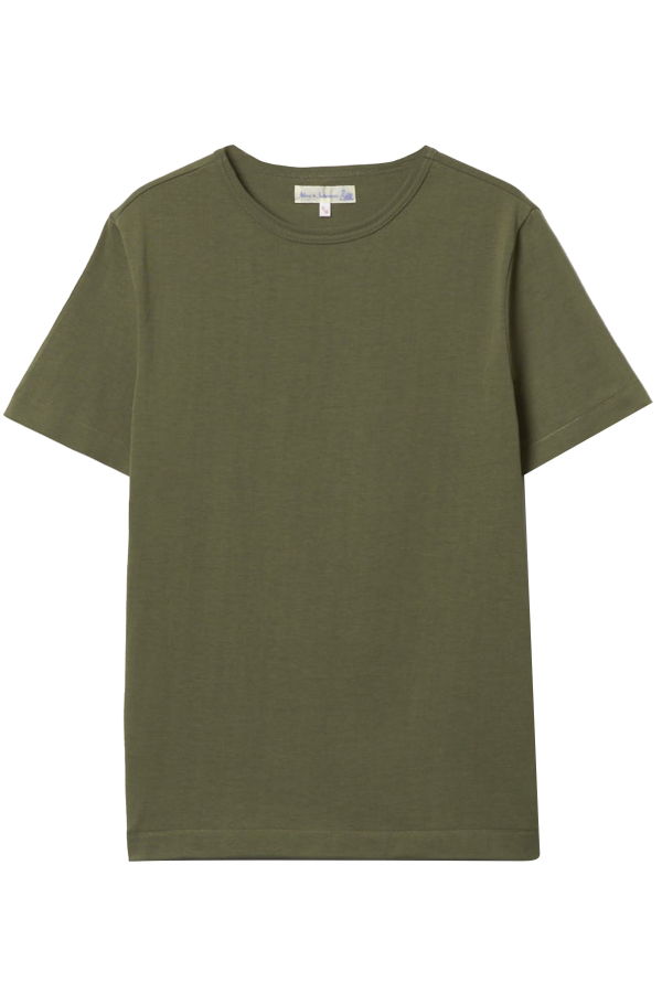 Merz b. Schwanen 215 2-Thread Organic Cotton Crew Neck Tee