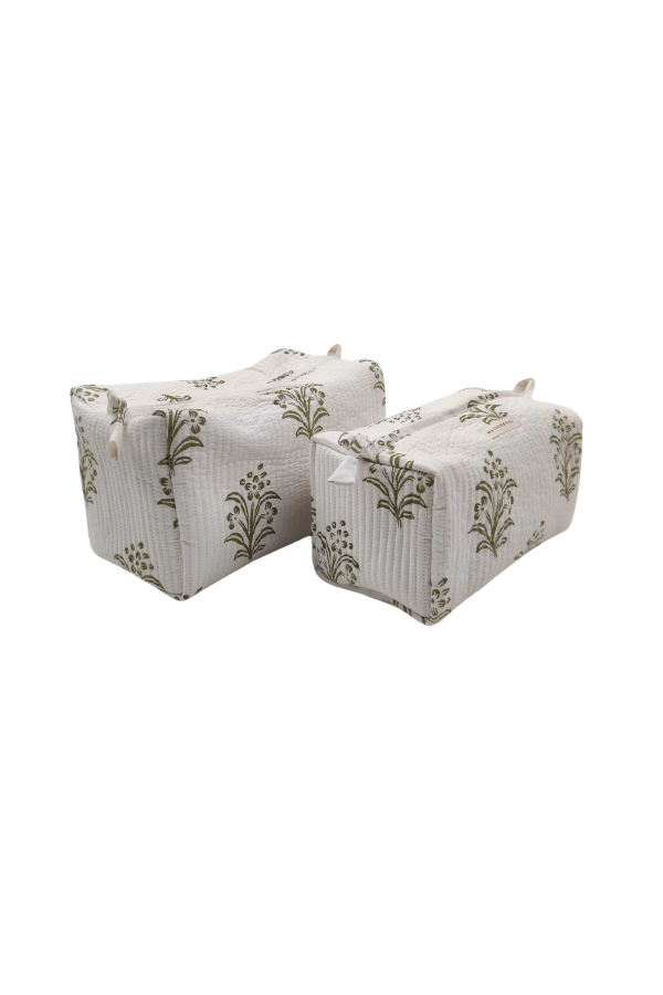 Maison Poire Eloise Toiletry Bag - Olive