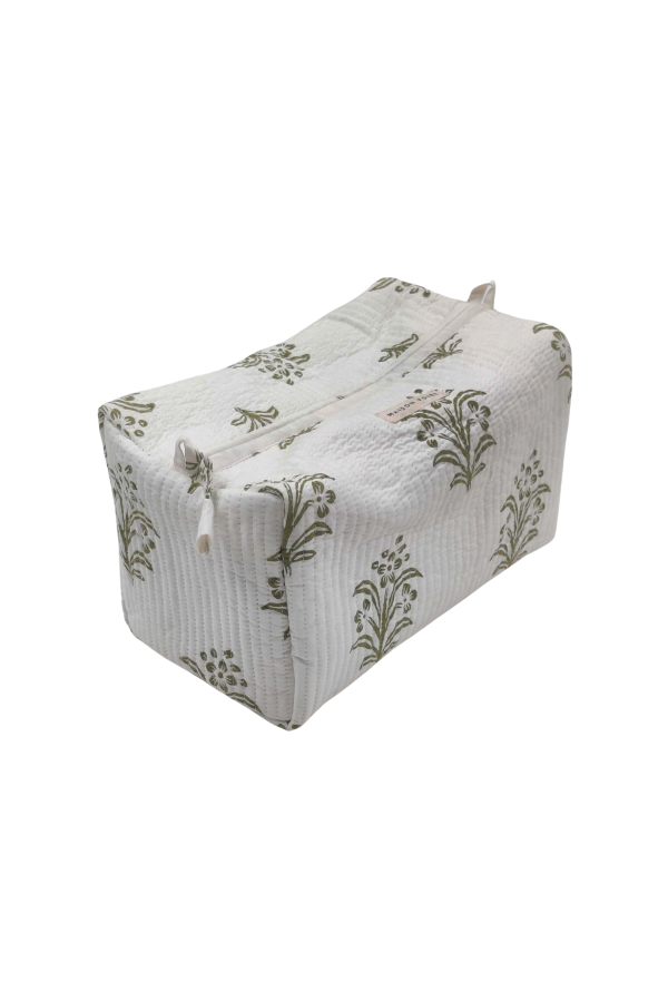 Maison Poire Eloise Toiletry Bag - Olive