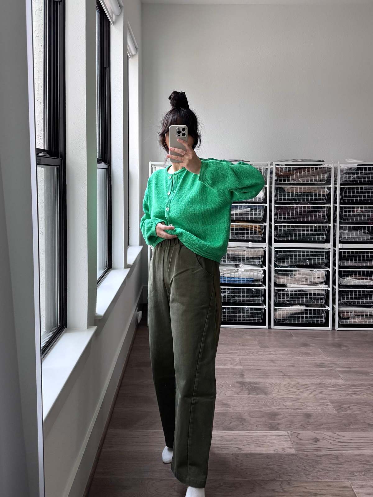 Le Bon Shoppe Arc Pants - Olive - Image 1 of 10