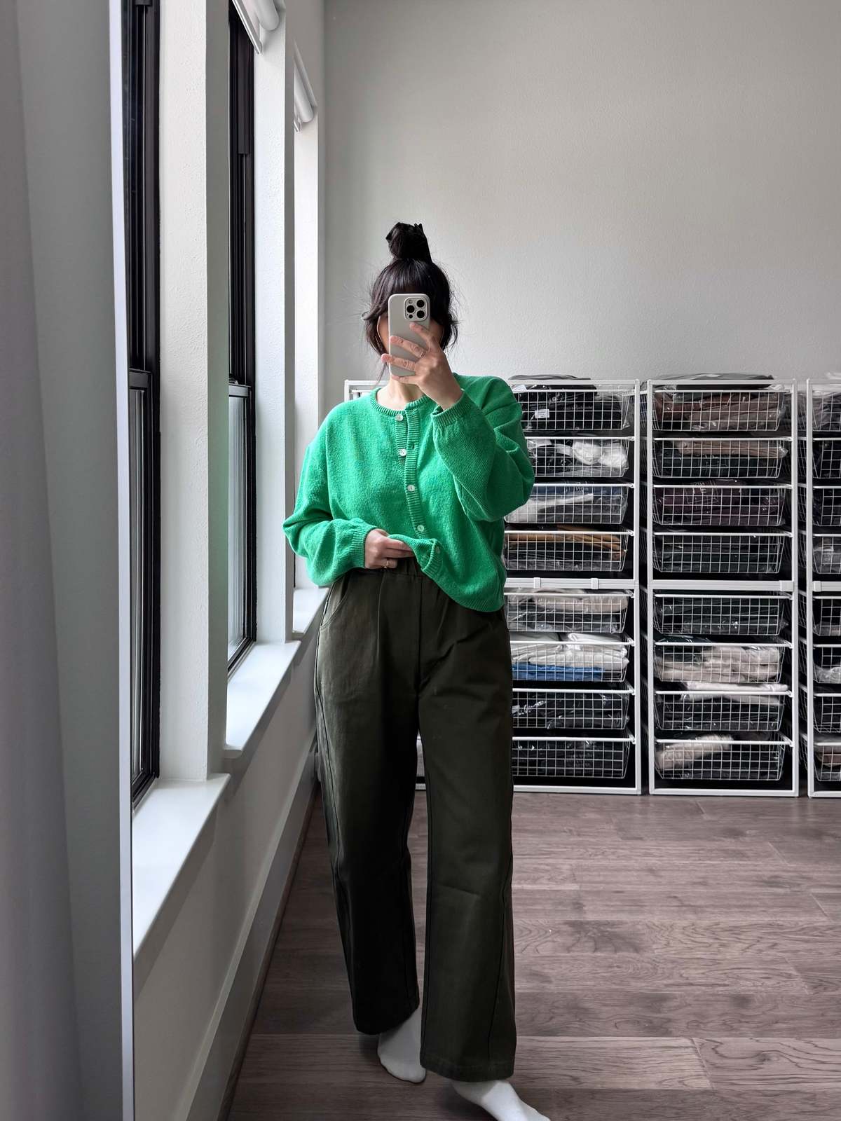 Le Bon Shoppe Arc Pants - Olive - Image 2 of 10