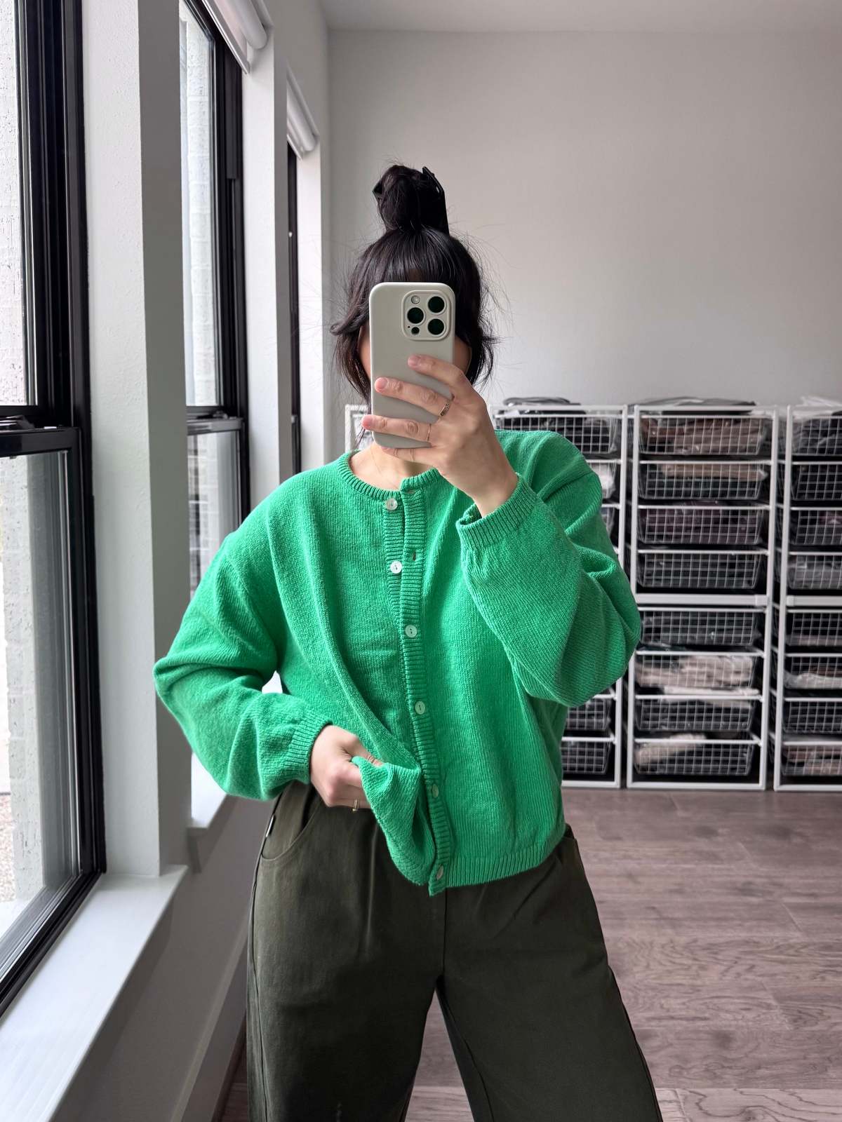 Le Bon Shoppe Arc Pants - Olive - Image 4 of 10