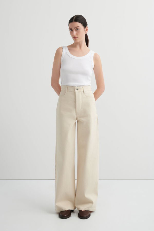 Kowtow Sailor Jeans Tall - Ecru Denim