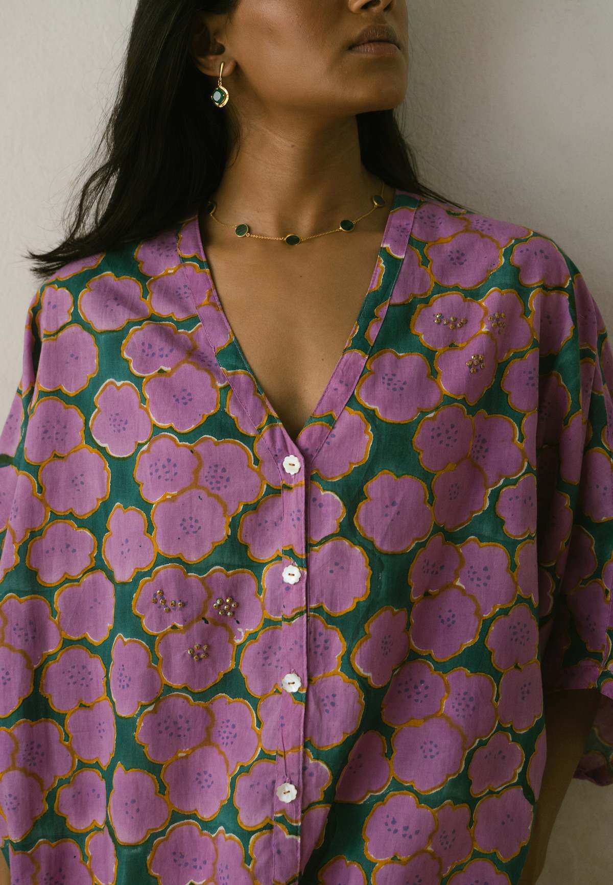 IKKIVI Clover Shirt Dress - Multicolor - Image 3 of 7